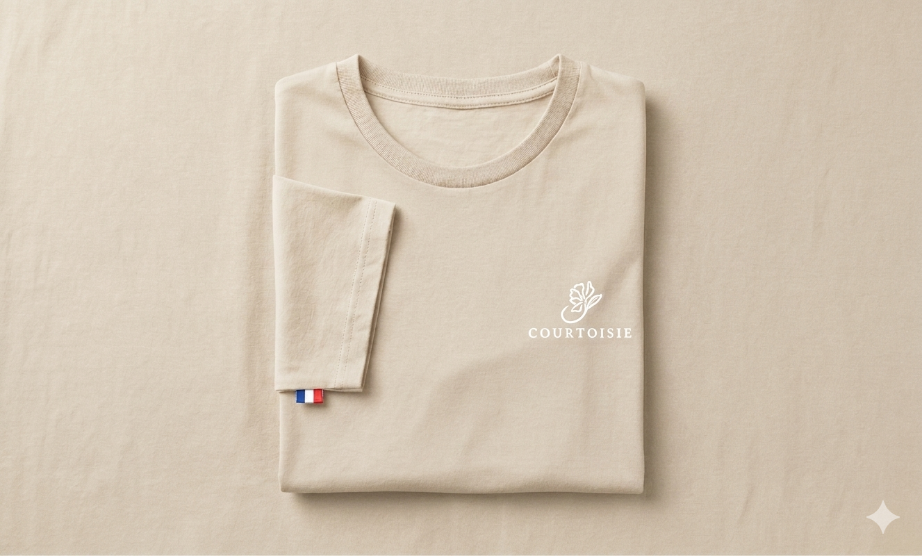 T-Shirt Descarte Crème